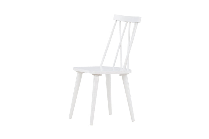 Venture Home Mariette Dining Chair 2-pack - White / White Solid Rubber Wood