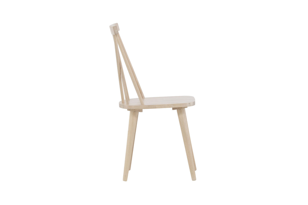 Venture Home Mariette Dining Chair 2-pack - Whitewash / Whitewash Solid Rubber Wood