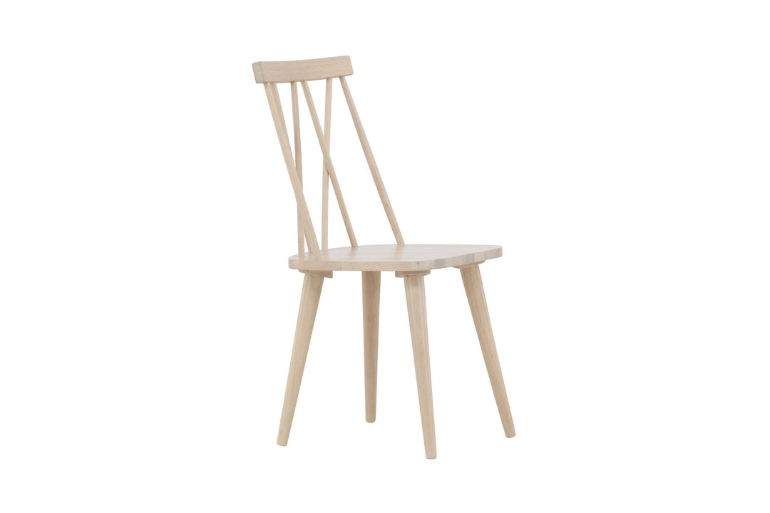 Venture Home Mariette Dining Chair 2-pack - Whitewash / Whitewash Solid Rubber Wood