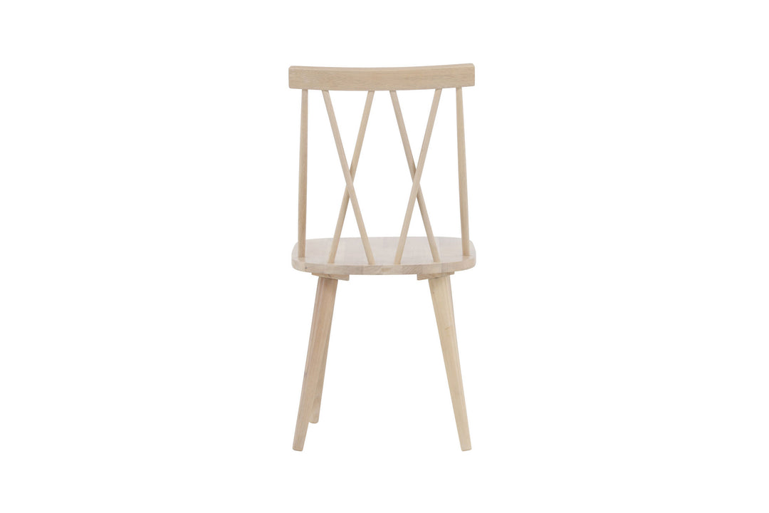 Venture Home Mariette Dining Chair 2-pack - Whitewash / Whitewash Solid Rubber Wood