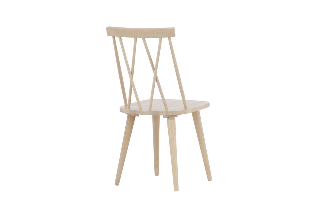 Venture Home Mariette Dining Chair 2-pack - Whitewash / Whitewash Solid Rubber Wood