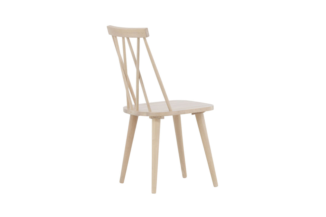 Venture Home Mariette Dining Chair 2-pack - Whitewash / Whitewash Solid Rubber Wood