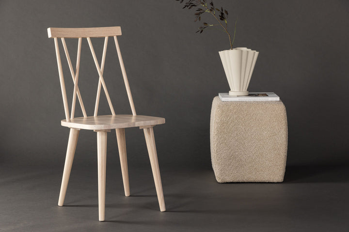 Venture Home Mariette Dining Chair 2-pack - Whitewash / Whitewash Solid Rubber Wood