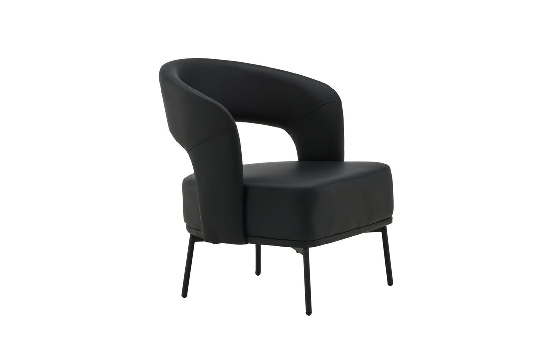 Venture Home Mundo Single Sofa - Black / Black TP
