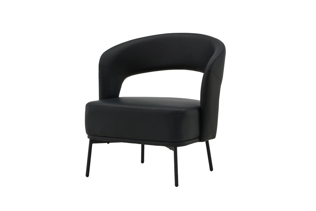Venture Home Mundo Single Sofa - Black / Black TP