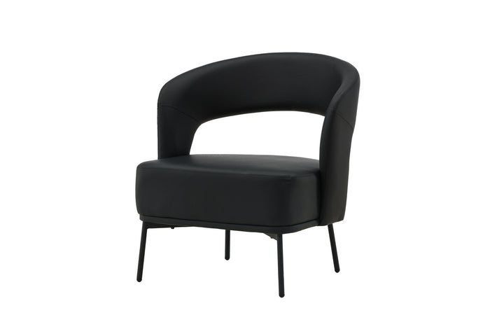 Venture Home Mundo Single Sofa - Black / Black TP