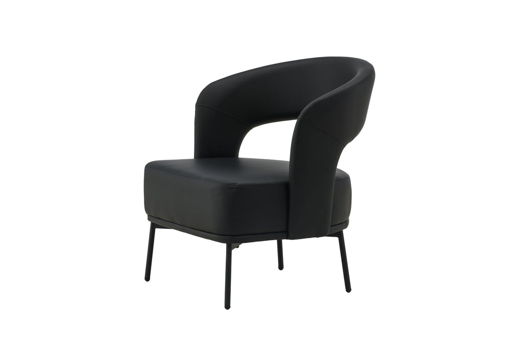 Venture Home Mundo Single Sofa - Black / Black TP