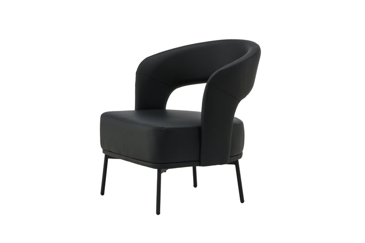 Venture Home Mundo Single Sofa - Black / Black TP