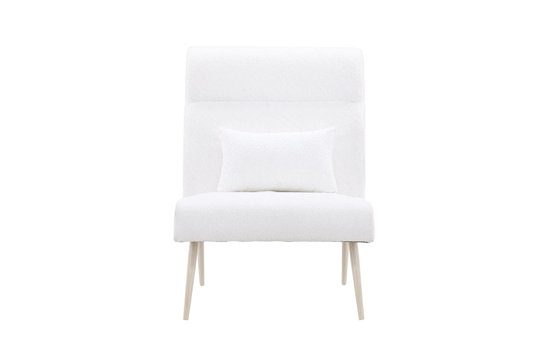Venture Home Bloom Single Sofa - Whitewash / White Teddy