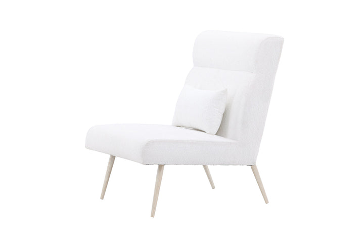 Venture Home Bloom Single Sofa - Whitewash / White Teddy
