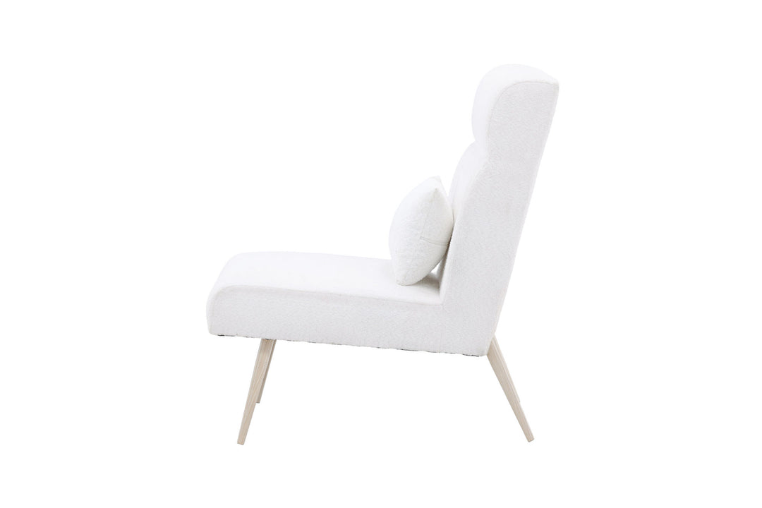 Venture Home Bloom Single Sofa - Whitewash / White Teddy