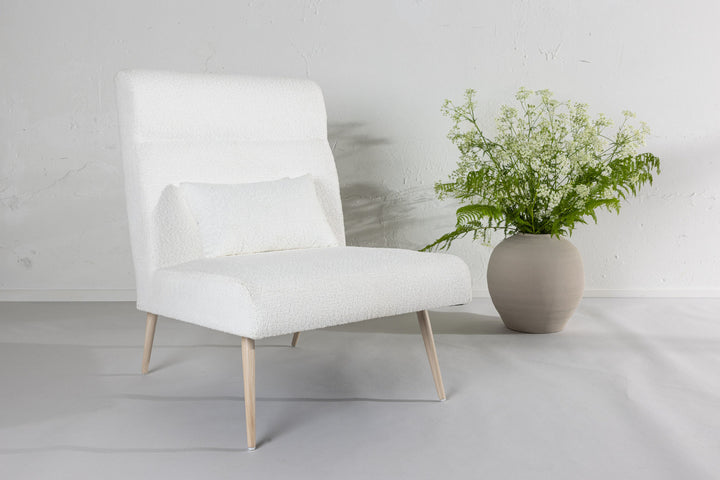 Venture Home Bloom Single Sofa - Whitewash / White Teddy