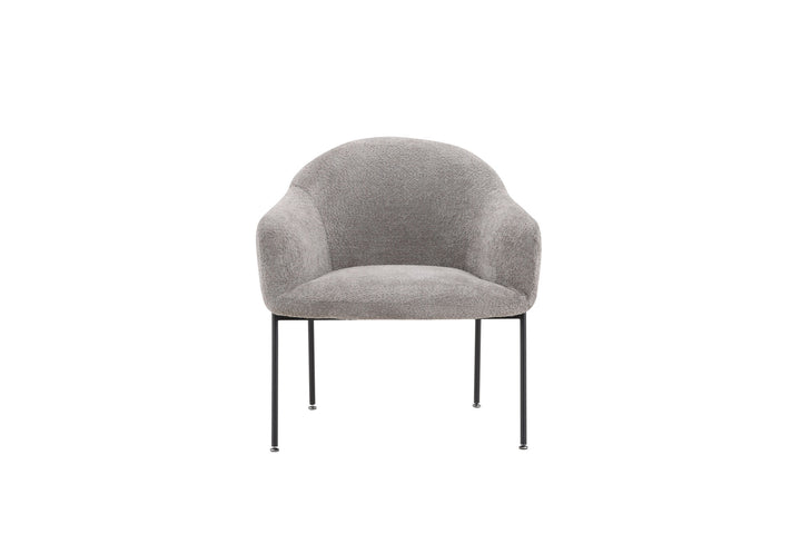 Venture Home Catania Single Sofa - Grey / Light grey Boucle