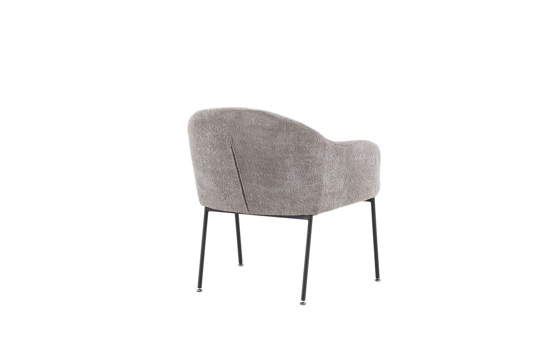 Venture Home Catania Single Sofa - Grey / Light grey Boucle