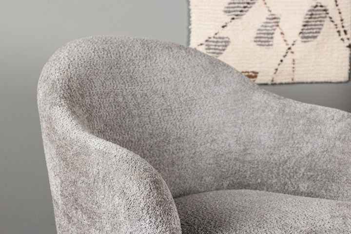 Venture Home Catania Single Sofa - Grey / Light grey Boucle