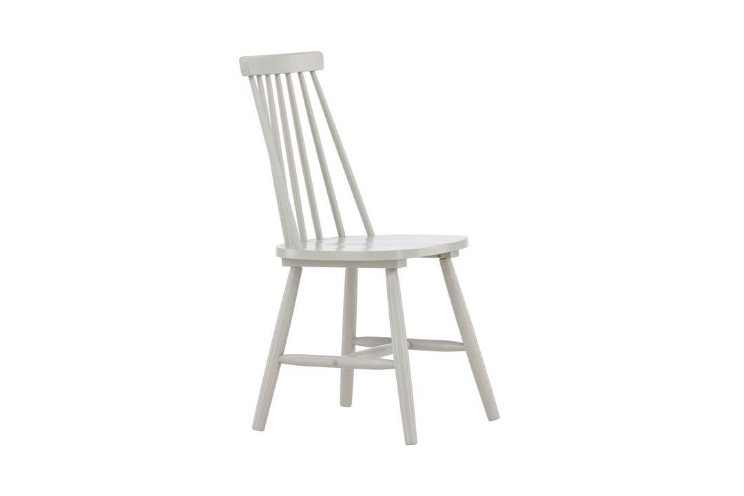 Venture Home Lönneberga Dining Chair 2-pack - Light Grey / Light Grey Solid Rubber Wood