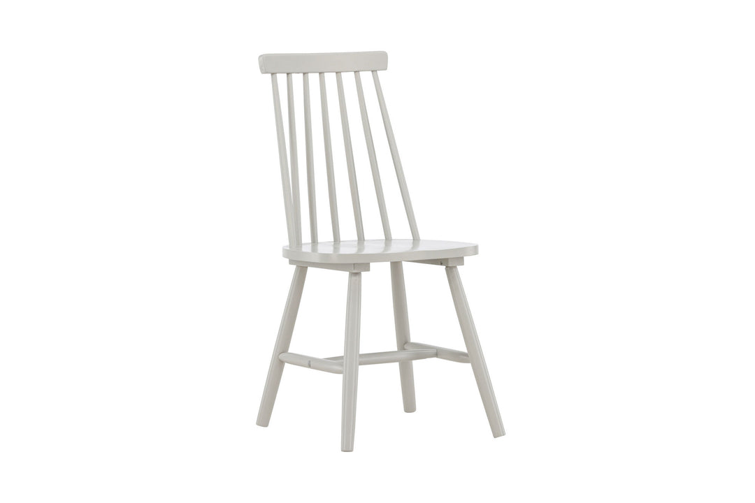 Venture Home Lönneberga Dining Chair 2-pack - Light Grey / Light Grey Solid Rubber Wood