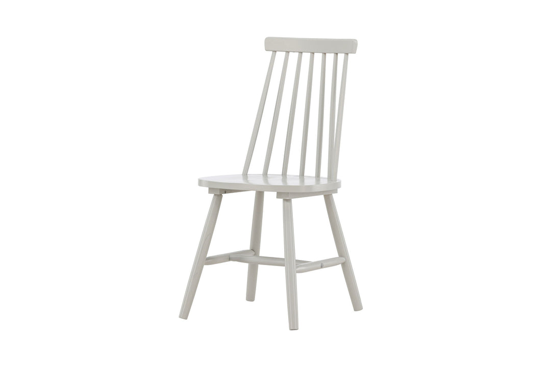 Venture Home Lönneberga Dining Chair 2-pack - Light Grey / Light Grey Solid Rubber Wood
