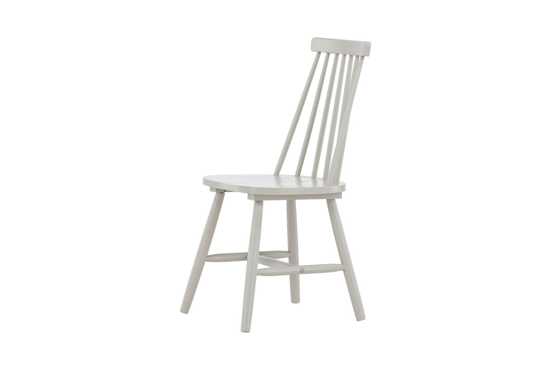 Venture Home Lönneberga Dining Chair 2-pack - Light Grey / Light Grey Solid Rubber Wood