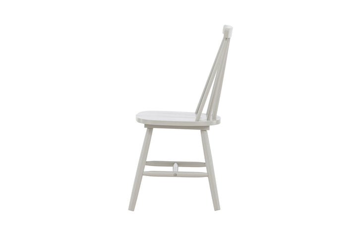 Venture Home Lönneberga Dining Chair 2-pack - Light Grey / Light Grey Solid Rubber Wood