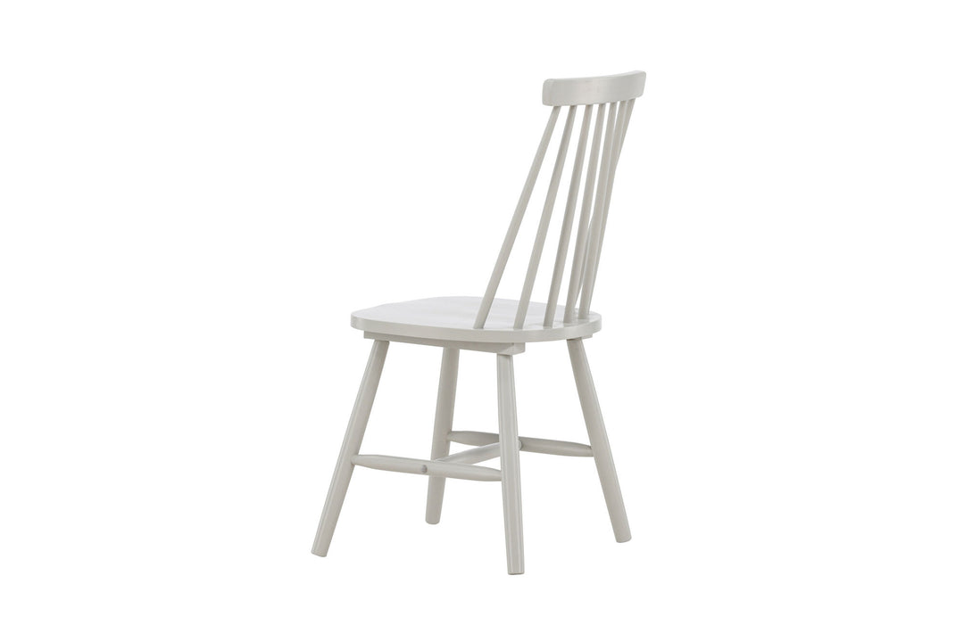 Venture Home Lönneberga Dining Chair 2-pack - Light Grey / Light Grey Solid Rubber Wood