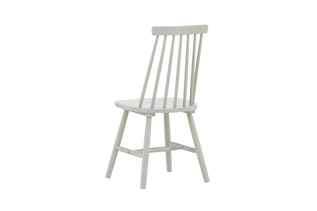 Venture Home Lönneberga Dining Chair 2-pack - Light Grey / Light Grey Solid Rubber Wood