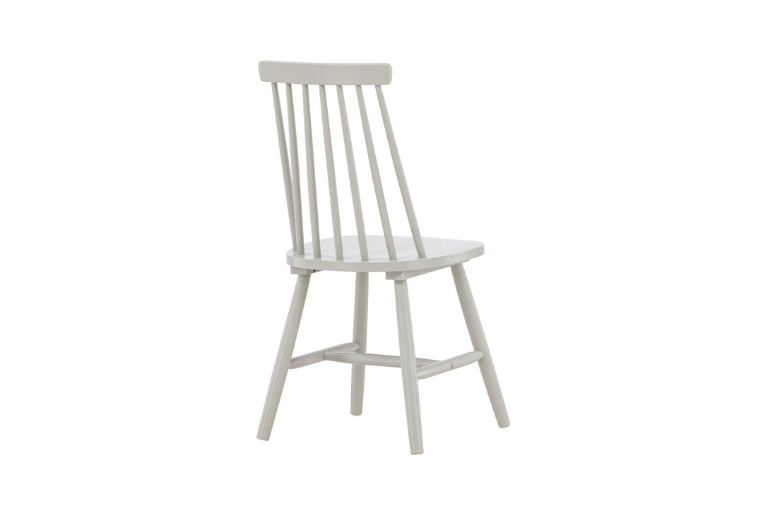 Venture Home Lönneberga Dining Chair 2-pack - Light Grey / Light Grey Solid Rubber Wood
