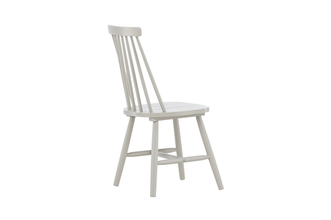 Venture Home Lönneberga Dining Chair 2-pack - Light Grey / Light Grey Solid Rubber Wood