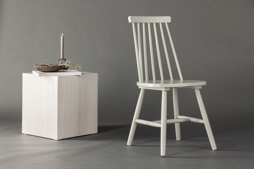 Venture Home Lönneberga Dining Chair 2-pack - Light Grey / Light Grey Solid Rubber Wood