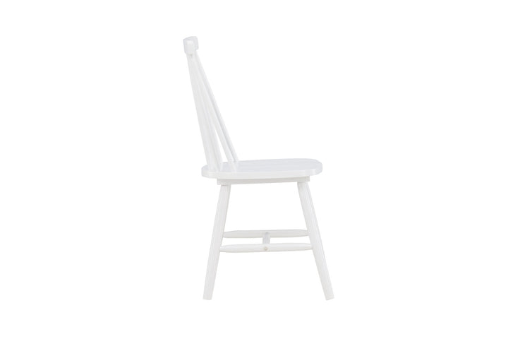 Venture Home Lönneberga Dining Chair 2-pack - White / White Solid Rubber Wood