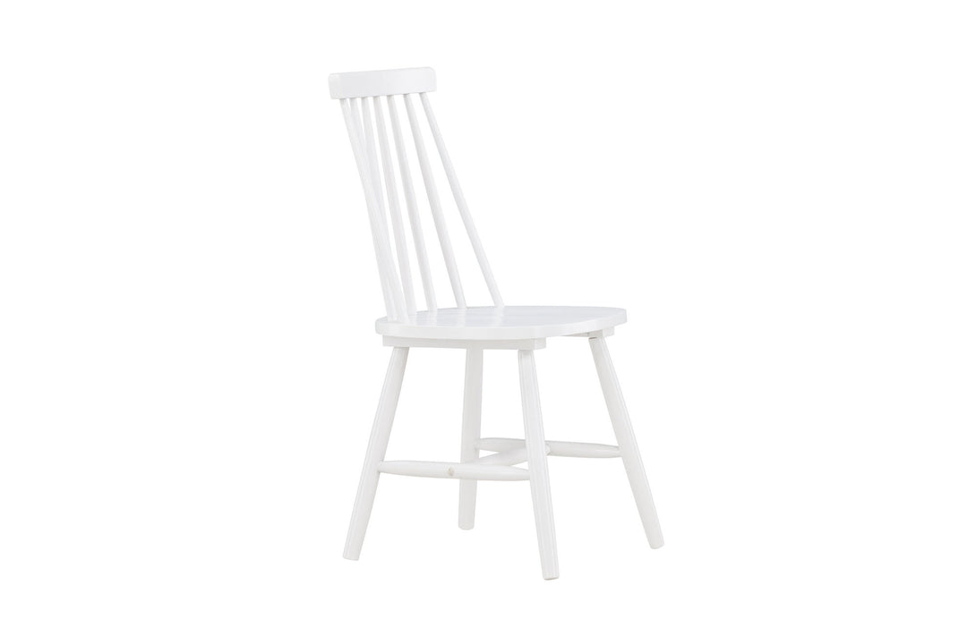 Venture Home Lönneberga Dining Chair 2-pack - White / White Solid Rubber Wood