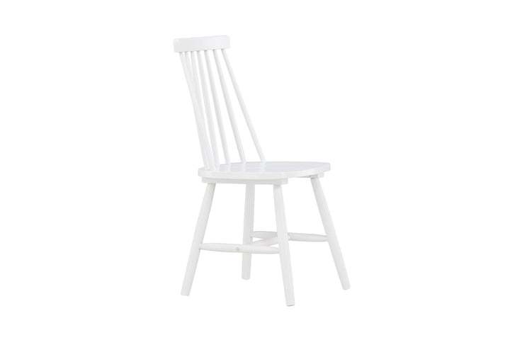 Venture Home Lönneberga Dining Chair 2-pack - White / White Solid Rubber Wood