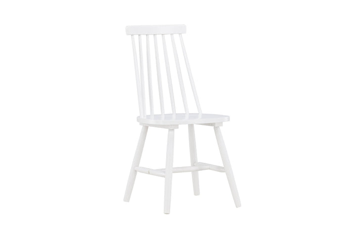 Venture Home Lönneberga Dining Chair 2-pack - White / White Solid Rubber Wood