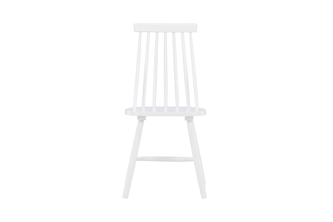 Venture Home Lönneberga Dining Chair 2-pack - White / White Solid Rubber Wood