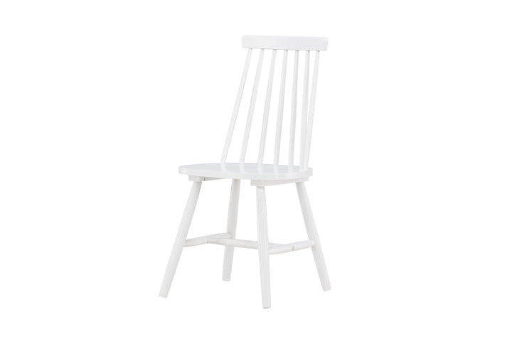 Venture Home Lönneberga Dining Chair 2-pack - White / White Solid Rubber Wood