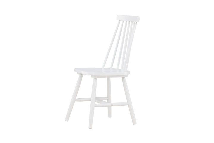 Venture Home Lönneberga Dining Chair 2-pack - White / White Solid Rubber Wood