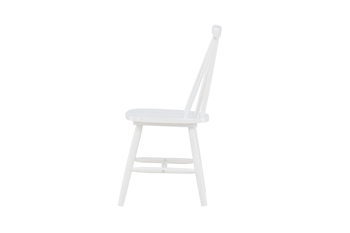 Venture Home Lönneberga Dining Chair 2-pack - White / White Solid Rubber Wood