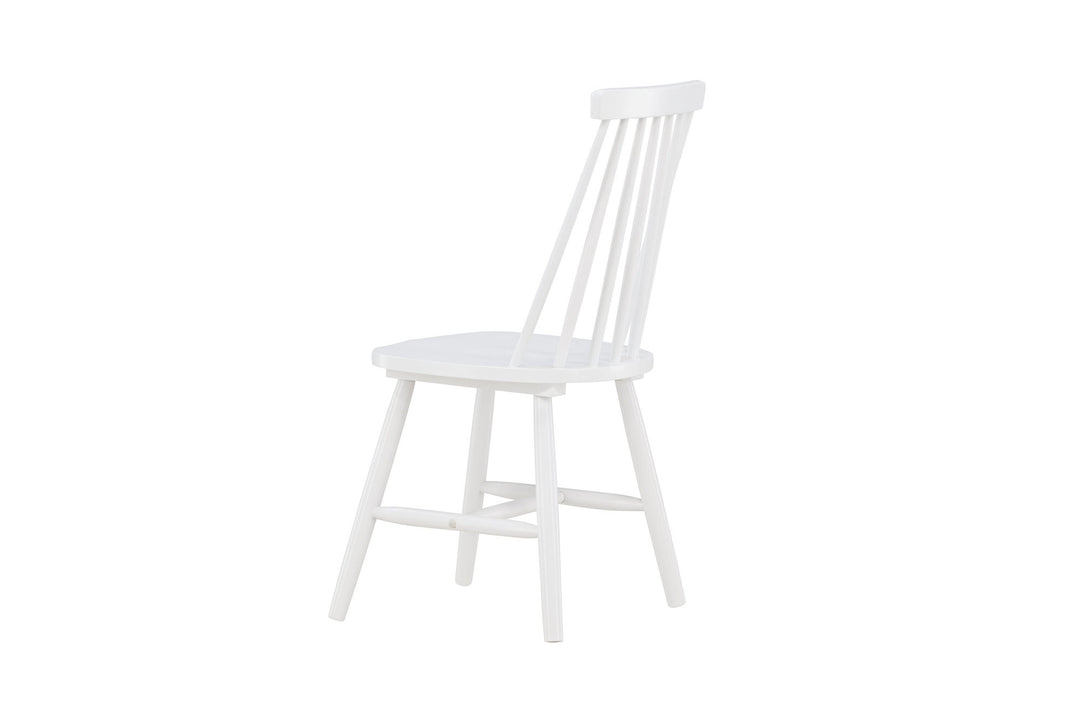 Venture Home Lönneberga Dining Chair 2-pack - White / White Solid Rubber Wood