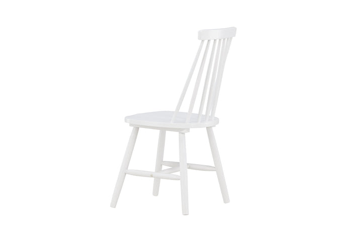 Venture Home Lönneberga Dining Chair 2-pack - White / White Solid Rubber Wood