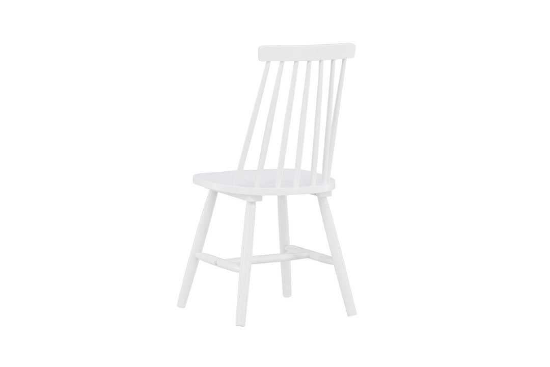 Venture Home Lönneberga Dining Chair 2-pack - White / White Solid Rubber Wood
