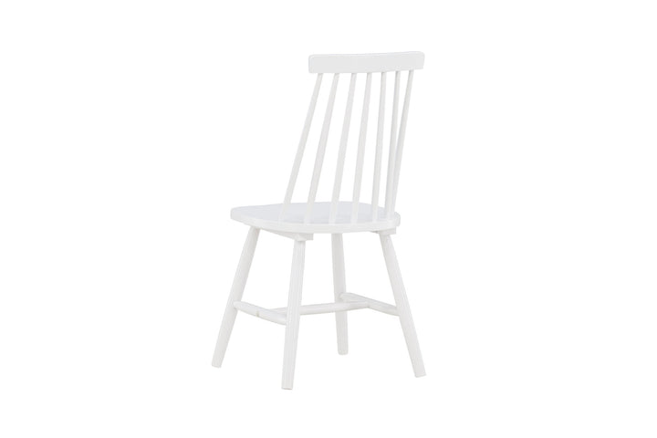 Venture Home Lönneberga Dining Chair 2-pack - White / White Solid Rubber Wood