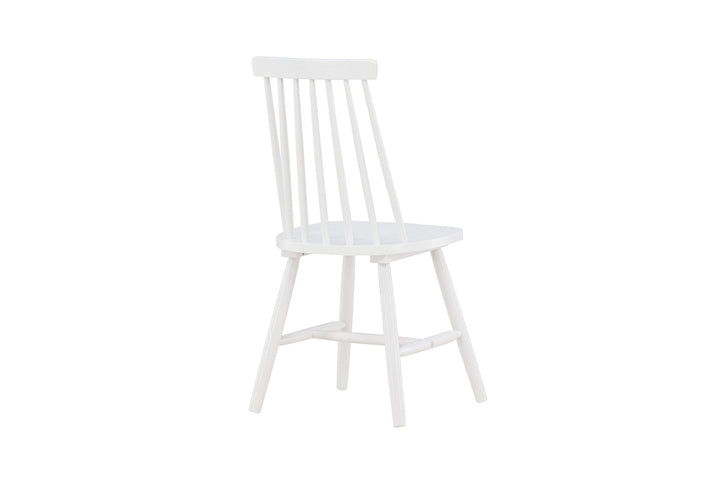 Venture Home Lönneberga Dining Chair 2-pack - White / White Solid Rubber Wood