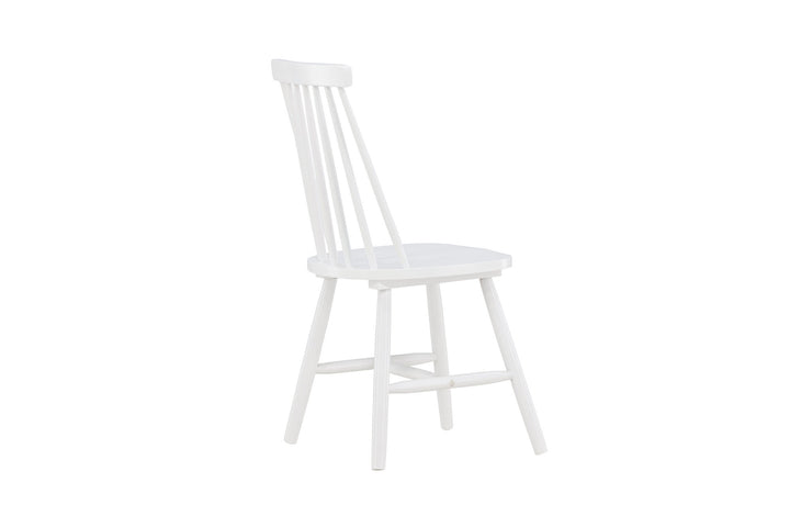 Venture Home Lönneberga Dining Chair 2-pack - White / White Solid Rubber Wood