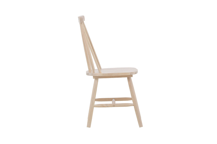 Venture Home Lönneberga Dining Chair 2-pack - Whitewash / Whitewash Solid Rubber Wood