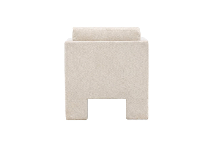 Venture Home Ragusa Single Sofa - White / White Fabric