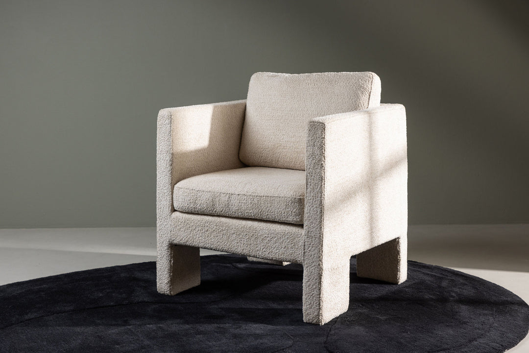 Venture Home Ragusa Single Sofa - White / White Fabric