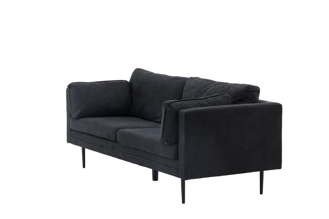 Venture Home Boom Sofa - Black / Black Fabric / linen