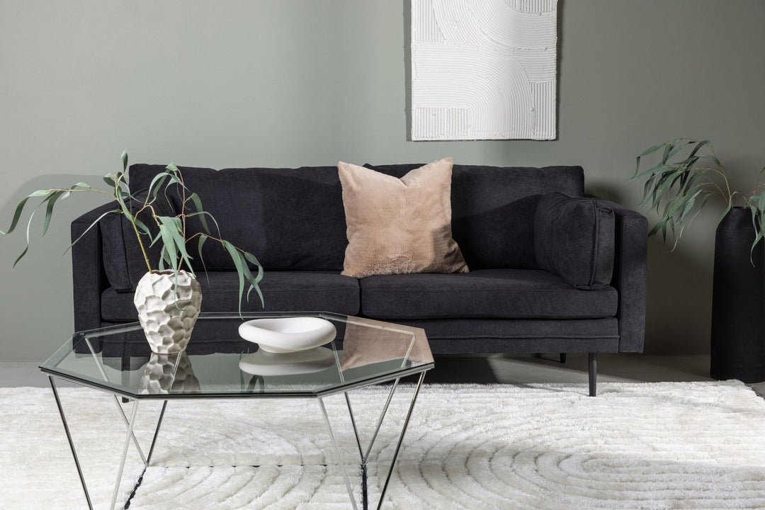 Venture Home Boom Sofa - Black / Black Fabric / linen
