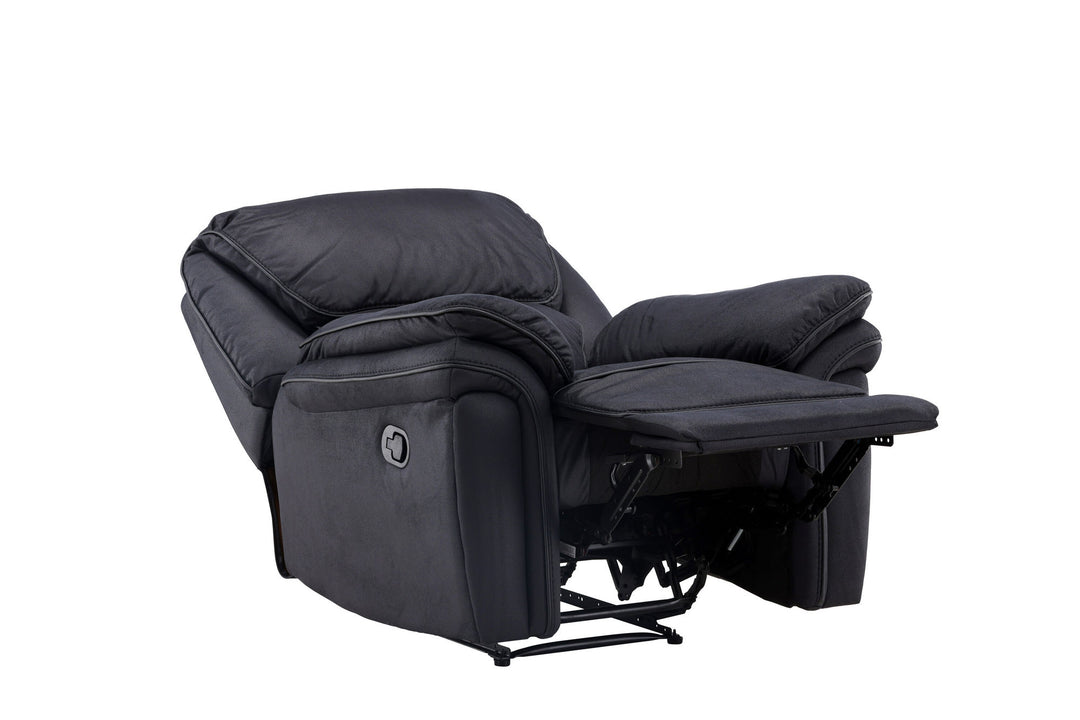 Venture Home Saranda Recliner Chair - / Black Microfibre