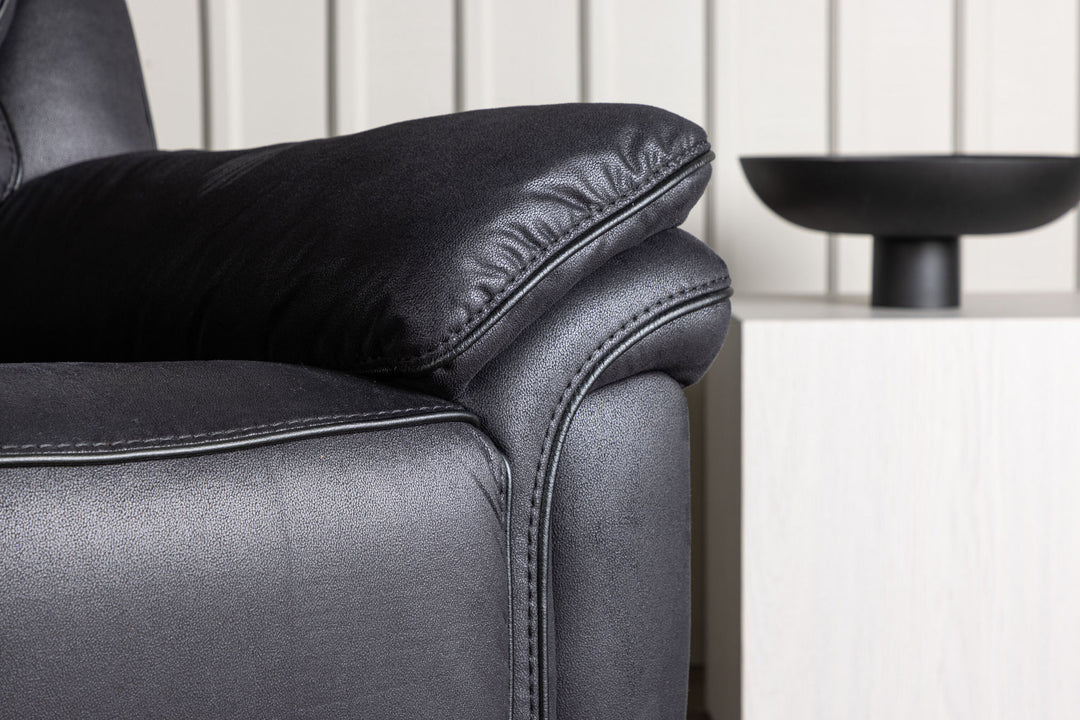 Venture Home Saranda Recliner Chair - / Black Microfibre